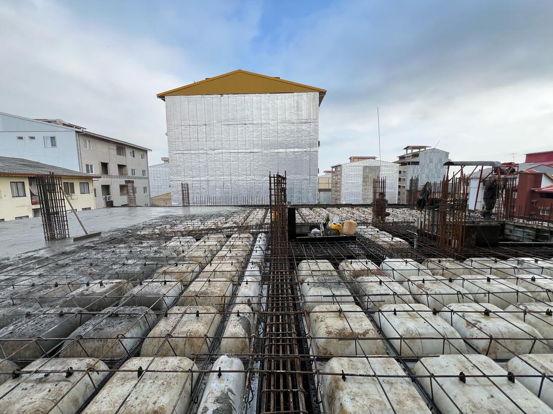 فرایند قالب بندی سقف طبقات