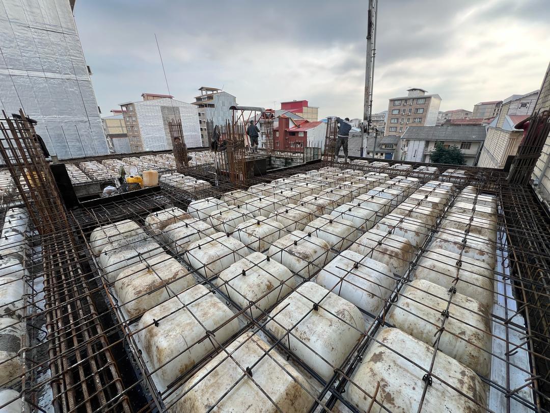 فرایند قالب بندی بندی سقف طبقات