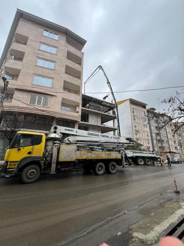 فرایند بتن ریزی سقف طبقات