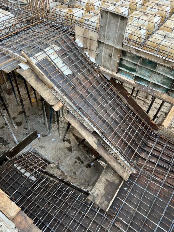 فرایند بتن ریزی سقف طبقات